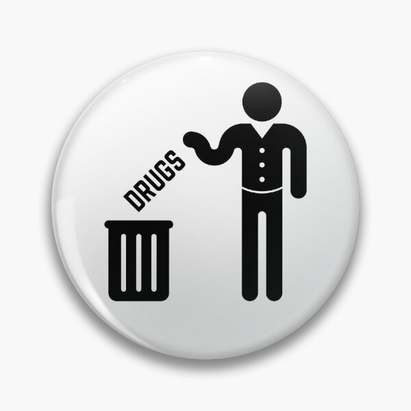Item preview, Drugs To The Dustbin! (Black) designed and sold by MrFaulbaum.
