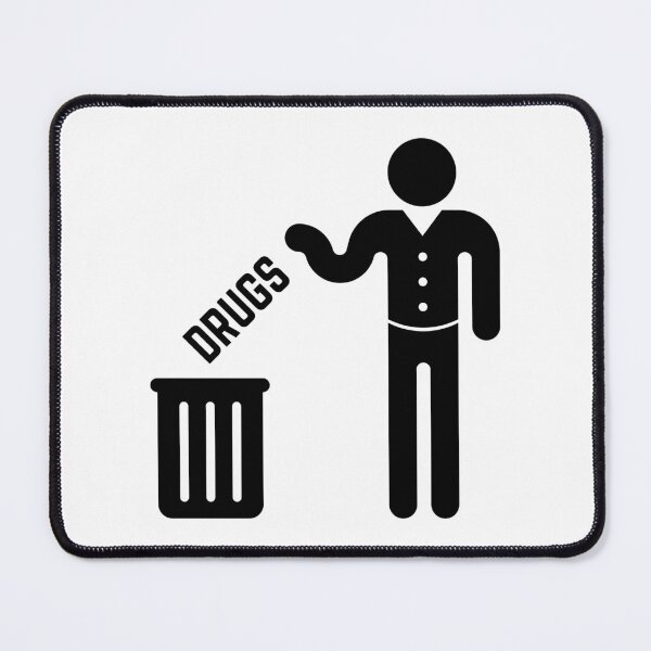 Item preview, Drugs To The Dustbin! (Black) designed and sold by MrFaulbaum.