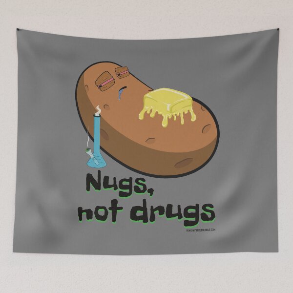 Item preview, Stoned baked potato cartoon-NUGS not drugs designed and sold by YomeHayin.