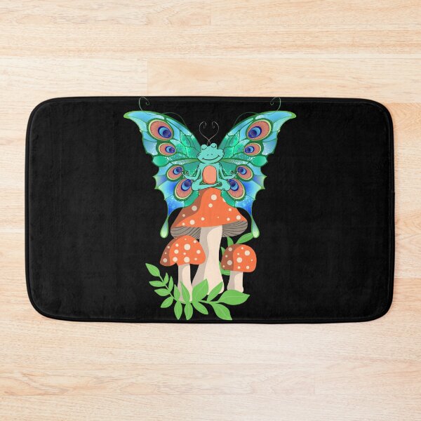 Item preview, Meditating Frog, Cute Cottage Core Aesthetic Frog Mushroom designed and sold by Myth-Creatures.