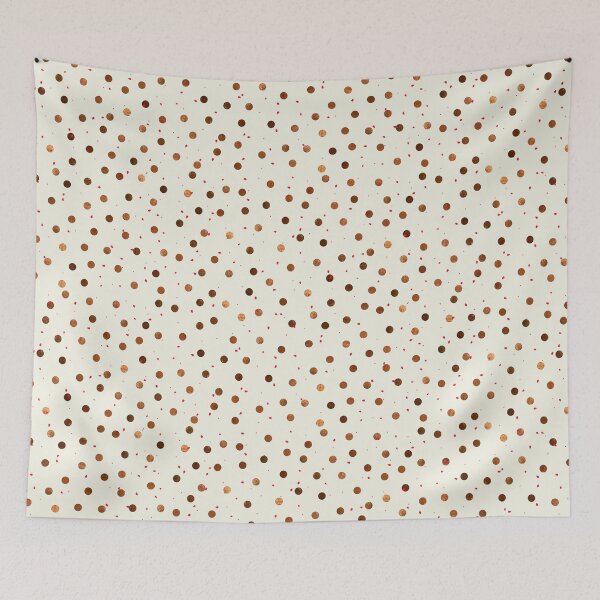Item preview, Copper Dots With Red Hint Pattern designed and sold by oursunnycdays.