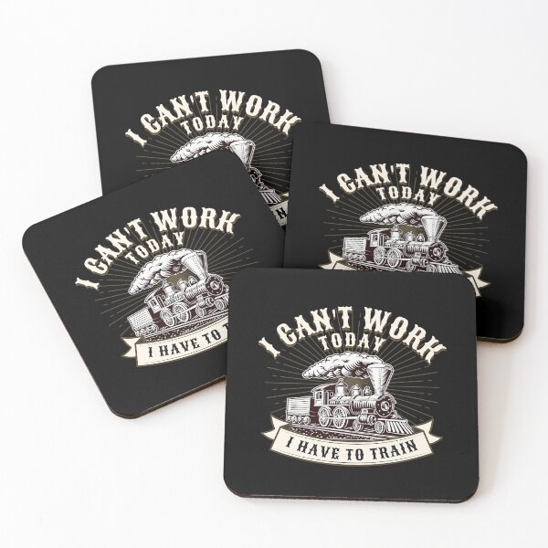 Item preview, I Can't Work Today I Have To Train - for Railroad Railway Steam Train Enthusiasts designed and sold by TheTrainRoom.