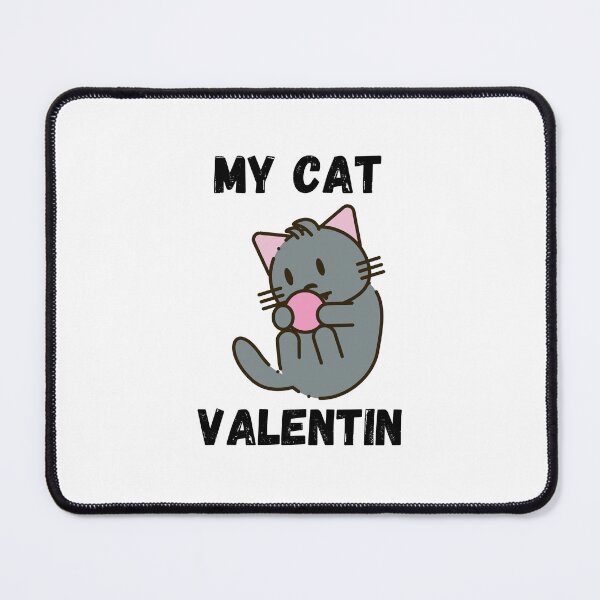Item preview, My Cat is my Valentine Essential T-Shirt designed and sold by youssef lanibi.