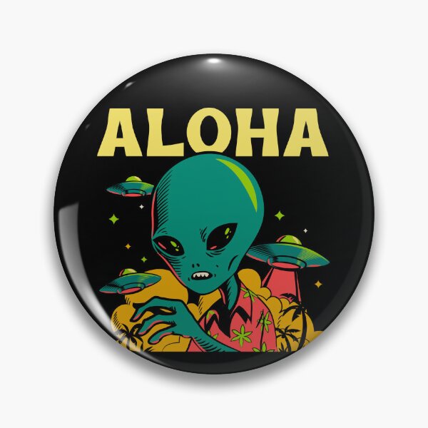 Item preview, Alien Aloha Style Surfer Tiki designed and sold by Twix ⭐⭐⭐⭐⭐.