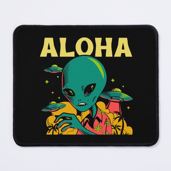 Item preview, Alien Aloha Style Surfer Tiki designed and sold by Twix ⭐⭐⭐⭐⭐.
