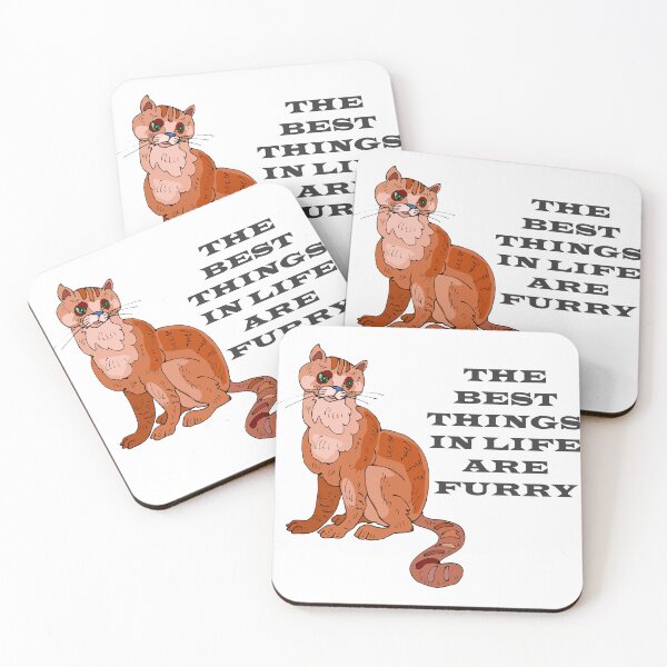Item preview, Copy of The Best Things in Life Are Furry (Cat) designed and sold by xorbah.