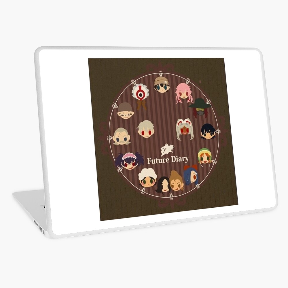 Mirai Nikki characters Sticker by ArtAndDesignA