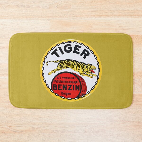 Artikelvorschau, Tiger Benzin - Altes norwegisches Benzin-Handelslogo (1920-30er) entworfen und verkauft von TJHarr.