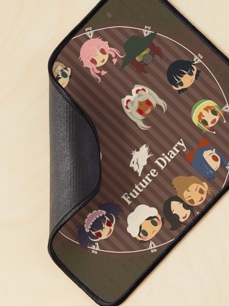 Mirai Nikki characters Sticker by ArtAndDesignA