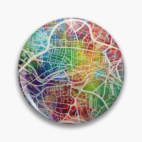 Artikelvorschau, Leeds England Street Map entworfen und verkauft von ArtPrints.