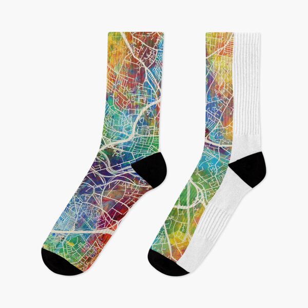 Item preview, Leeds England Street Map designed and sold by ArtPrints.