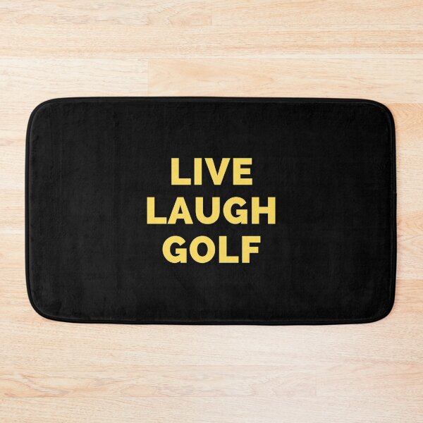 Item preview, Live Laugh Golf - Black And Yellow Simple Font - Funny Meme Sarcastic Satire designed and sold by ExploreTheStore.