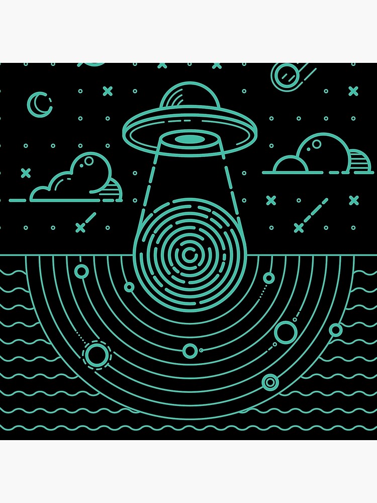 UFO in dunkler Nacht. von Antikwar