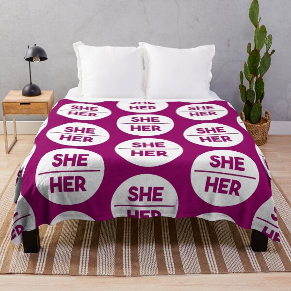 Item preview, Respect My Pronouns She/Her designed and sold by Hakuna Ricotta.