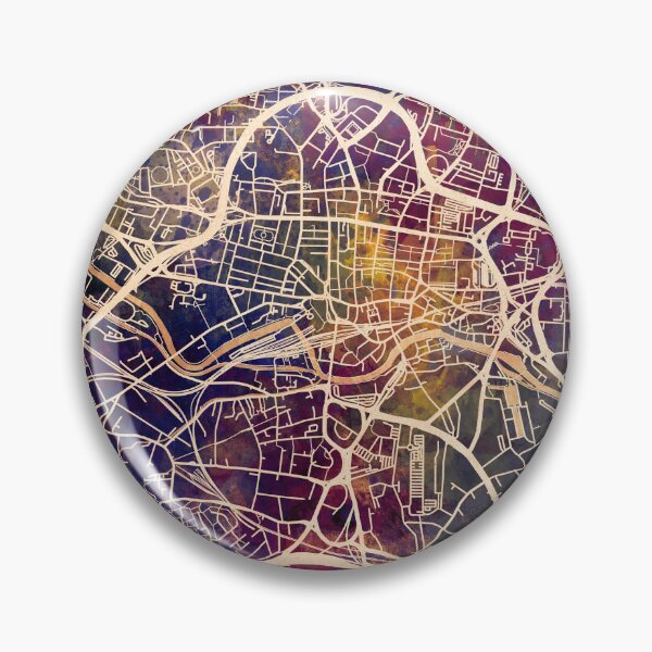 Artikelvorschau, Leeds England Street Map entworfen und verkauft von ArtPrints.