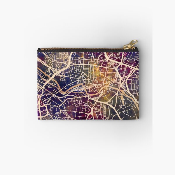 Aperçu de l'œuvre Leeds England Street Map créée et vendue par ArtPrints.