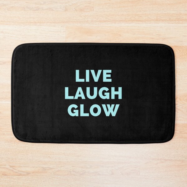 Item preview, Live Laugh Glow - Black And Blue Simple Font - Funny Meme Sarcastic Satire designed and sold by ExploreTheStore.