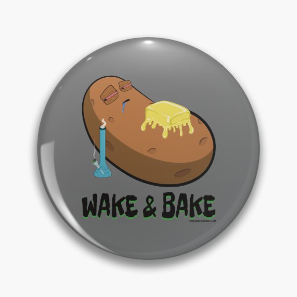 Item preview, Stoned baked potato cartoon-wake and bake designed and sold by YomeHayin.