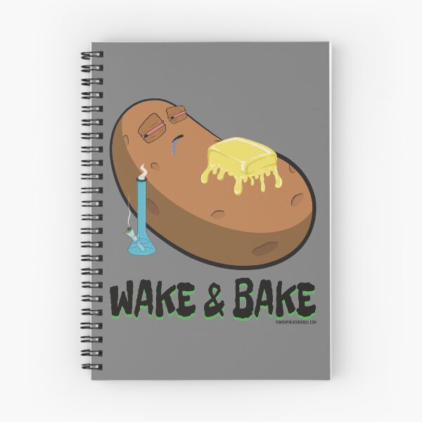 Item preview, Stoned baked potato cartoon-wake and bake designed and sold by YomeHayin.