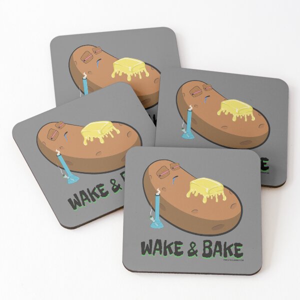 Item preview, Stoned baked potato cartoon-wake and bake designed and sold by YomeHayin.