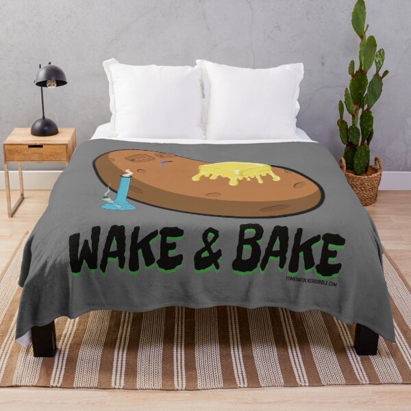 Item preview, Stoned baked potato cartoon-wake and bake designed and sold by YomeHayin.