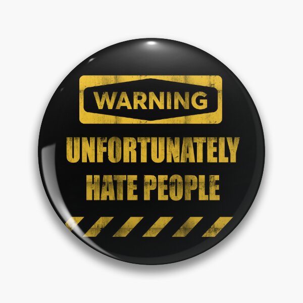 Item preview, Funny T-Shirt and Funny Sticker Negative Vibe Hate People Warning Sign  designed and sold by tuapekkong2001.