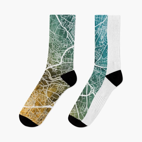 Item preview, Leeds England Street Map designed and sold by ArtPrints.