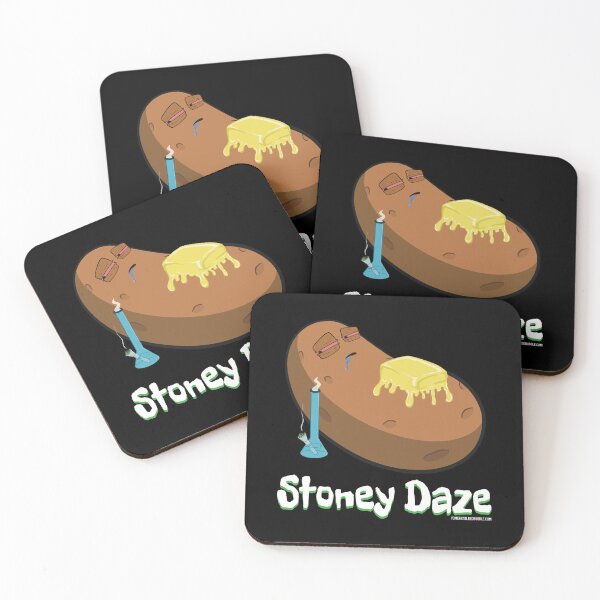 Item preview, Stoned baked potato cartoon-Stoney daze designed and sold by YomeHayin.