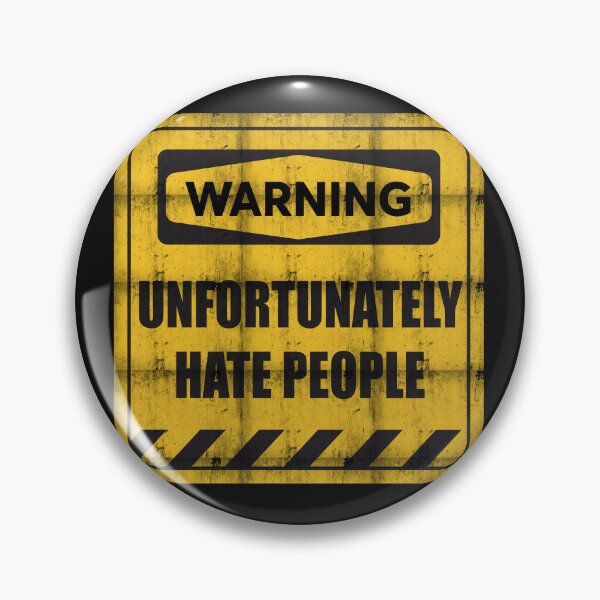 Item preview, Negative Vibe Hate People Warning Sign Funny T-Shirt and Funny Sticker designed and sold by tuapekkong2001.