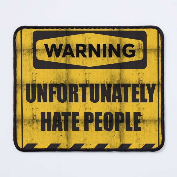 Item preview, Negative Vibe Hate People Warning Sign Funny T-Shirt and Funny Sticker designed and sold by tuapekkong2001.