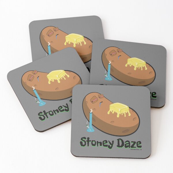Item preview, Stoned baked potato cartoon-Stoney daze designed and sold by YomeHayin.
