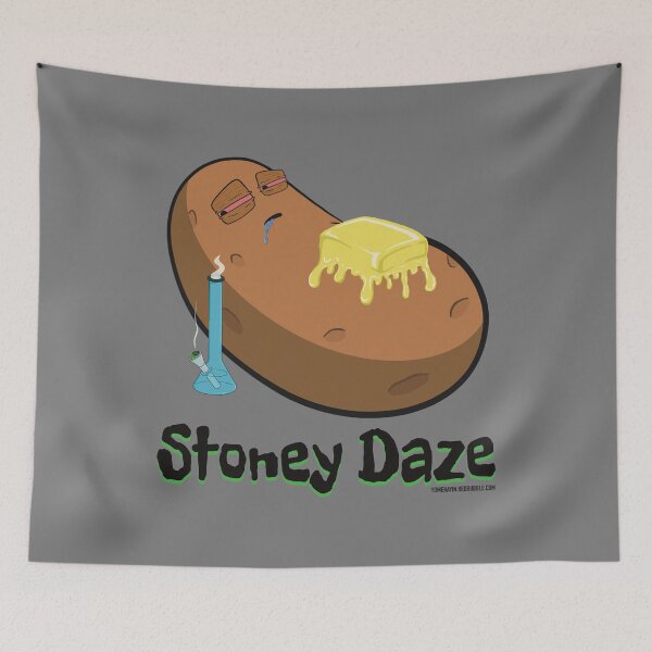 Item preview, Stoned baked potato cartoon-Stoney daze designed and sold by YomeHayin.