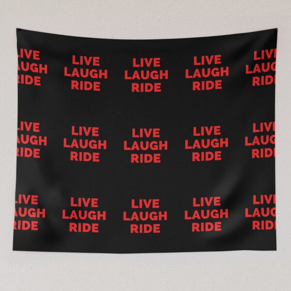 Item preview, Live Laugh Ride - Black And Red Simple Font - Funny Meme Sarcastic Satire designed and sold by ExploreTheStore.
