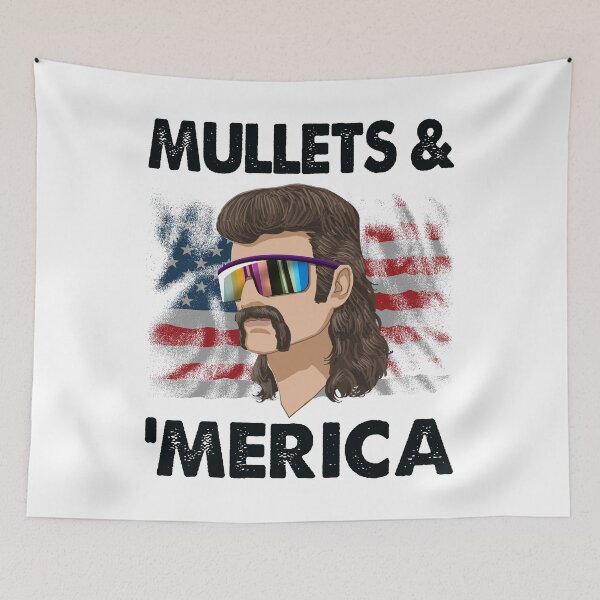 Item preview, Mullets & Merica designed and sold by Bendthetrend.