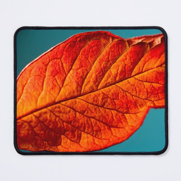 Item preview, Rusty Leaf on Blue designed and sold by FOLK ART FUSION by heidiannemorris.