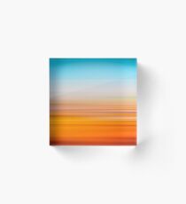 Desert lines Acrylic Block