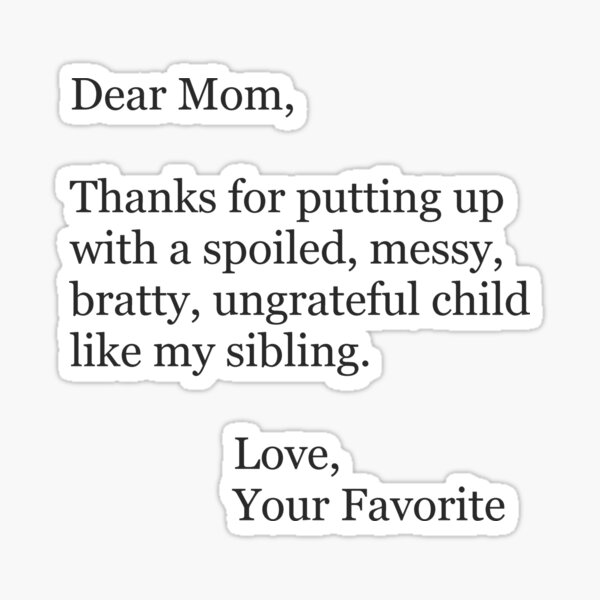 Mothers Day Ideas and Funny Mom Christmas Cards & Gifts for Christmas & Birthday Sticker