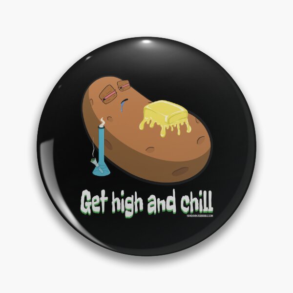 Item preview, Stoned baked potato cartoon-get high and chill designed and sold by YomeHayin.