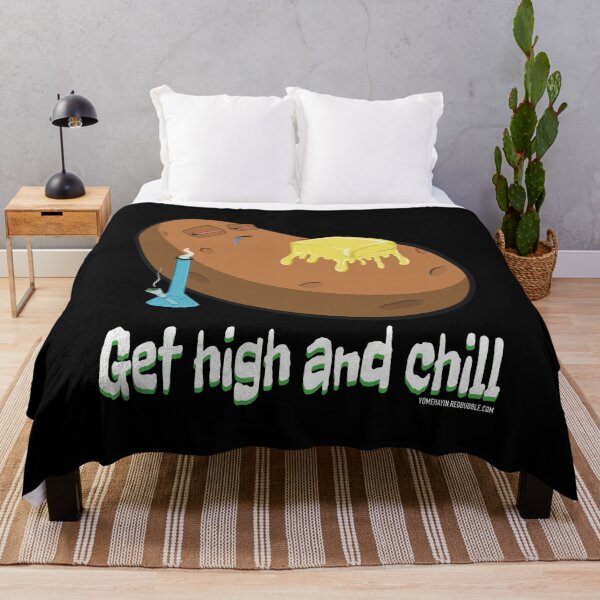 Item preview, Stoned baked potato cartoon-get high and chill designed and sold by YomeHayin.