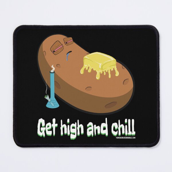 Item preview, Stoned baked potato cartoon-get high and chill designed and sold by YomeHayin.