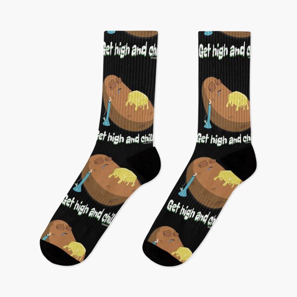 Item preview, Stoned baked potato cartoon-get high and chill designed and sold by YomeHayin.