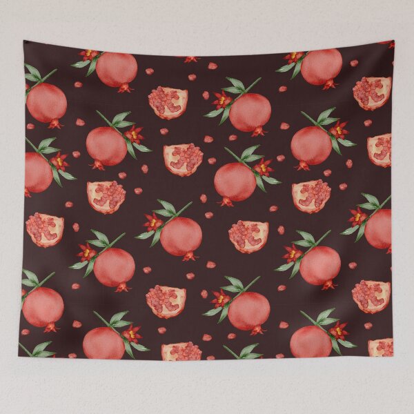 Item preview, Pomegranate Green Leaf Pattern|Granate Lover designed and sold by Touch of FEZ.