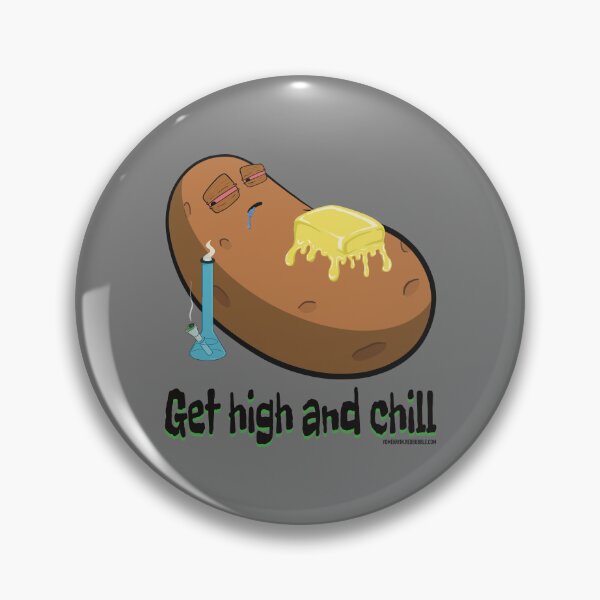 Item preview, Stoned baked potato cartoon-get high and chill designed and sold by YomeHayin.