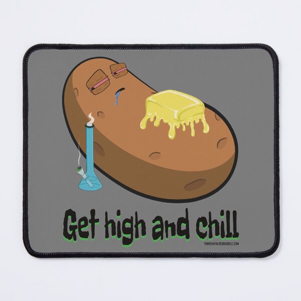 Item preview, Stoned baked potato cartoon-get high and chill designed and sold by YomeHayin.