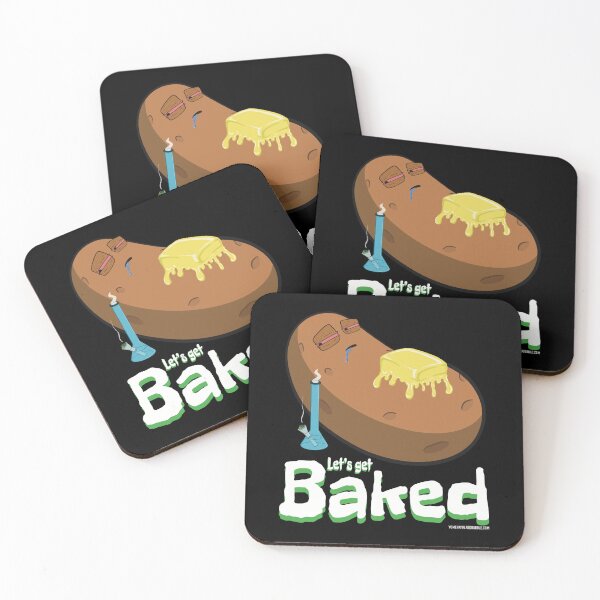 Item preview, Stoned baked potato cartoon-lets get baked designed and sold by YomeHayin.