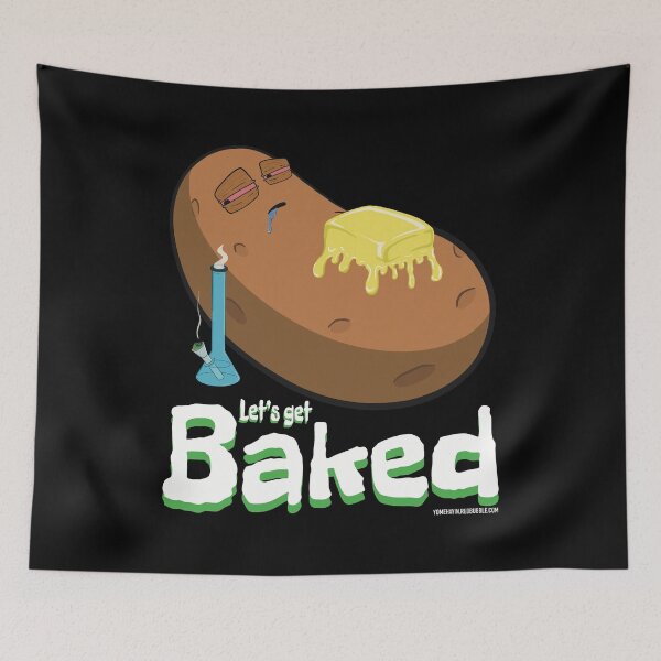 Item preview, Stoned baked potato cartoon-lets get baked designed and sold by YomeHayin.