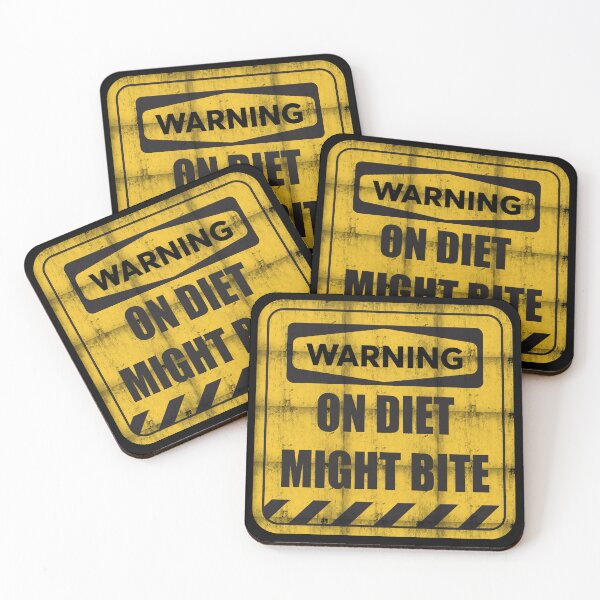 Item preview, On Diet Warning Sign T Shirt and Stickers designed and sold by tuapekkong2001.