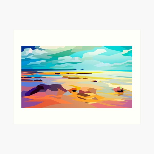 Rocky Beach Art Print