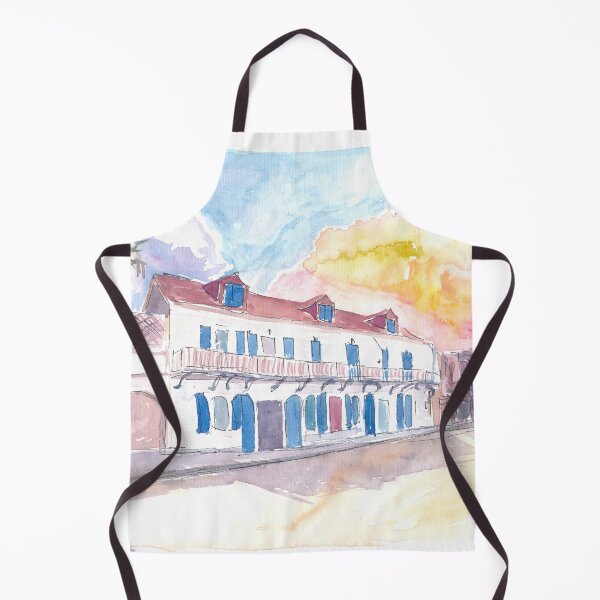 Item preview, Colonial Street Scene in Marigot Saint Martin in French Caribbean designed and sold by artshop77.