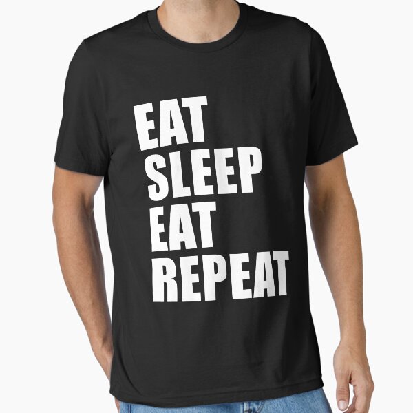 Item preview, Eat Sleep Eat Repeat Sport Shirt Funny Cute Gift For Competitive EatingTeam Player designed and sold by arcadetoystore.